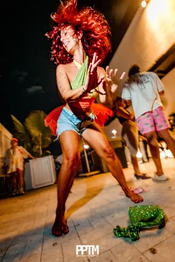 Dancer on the rooftop at Tudo Bem, June 2025